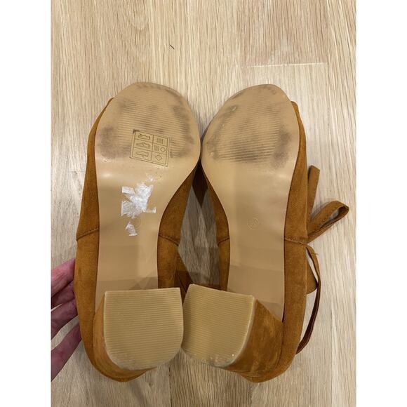 Botki Vinceza Camel Shoes Boots Cutouts Faux Leather Poland Polish SZ 39/ US 8.5 - Picture 3 of 4